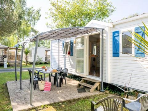 Mobilhome 4/6 personnes - Confort - 3 Pièces - Côté Camping - TV