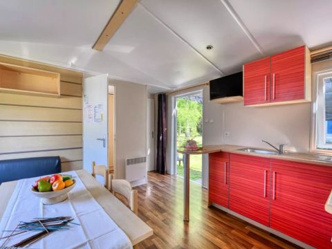 Mobilhome 4/6 personnes - Confort - 3 Pièces - Côté Camping - TV