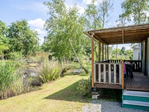 MOBILHOME 8 personnes - Mobil-Home Premium 4 Pièces 6/8 Personnes Côté Etang + TV