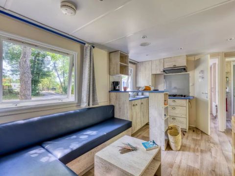 MOBILHOME 8 personnes - Mobil-Home Premium 4 Pièces 6/8 Personnes Côté Etang + TV