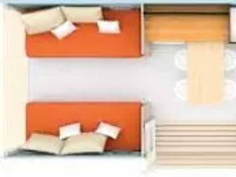 TENTE 4 personnes - Coco Sweet 3 pièces 4 personnes Sans Sanitaires