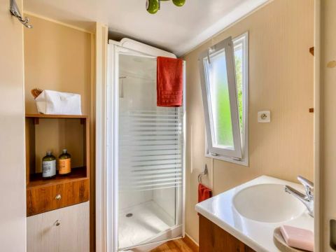 MOBILHOME 8 personnes - Mobil-Home Premium 4 Pièces 6/8 Personnes Côté Etang + TV