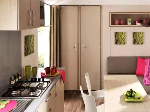 MOBILHOME 6 personnes - Mobil-Home Confort 3 Pièces 4/6 Personnes Côté Étang + TV