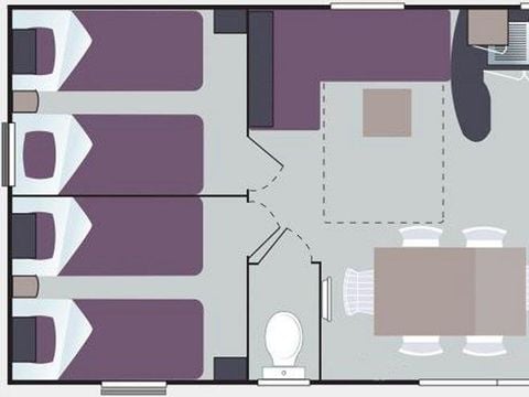 MOBILHOME 6 personnes - Baltique - 3 chambres