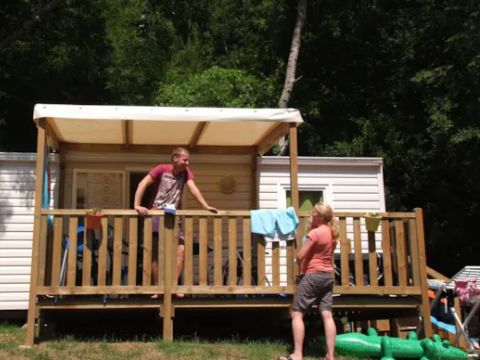 MOBILHOME 4 personnes - Mobil Home 3 Pièces 4 Personnes (3 Adultes et 1 Bébé) + TV