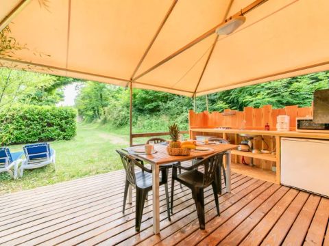 BUNGALOW TOILÉ 5 personnes - Grand Lodge 3 Pièces 5 Personnes