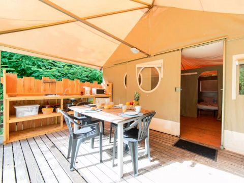 BUNGALOW TOILÉ 5 personnes - Grand Lodge 3 Pièces 5 Personnes