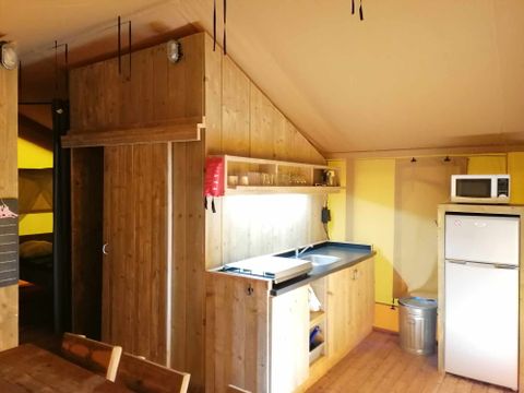 TENTE TOILE ET BOIS 6 personnes - Tente Safari 6 places climatisé 6 pers