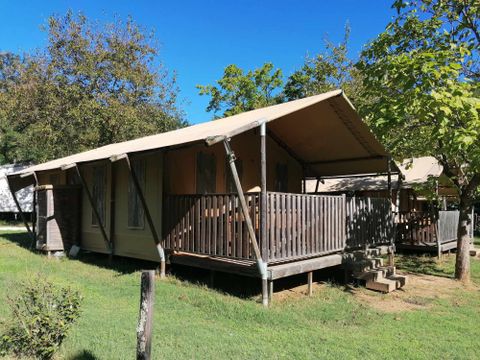 TENTE TOILE ET BOIS 6 personnes - Tente Safari 6 places climatisé 6 pers