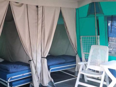 Tente 4 personnes - Tente Navajo 3 Pièces 4 Sans Sanitaire