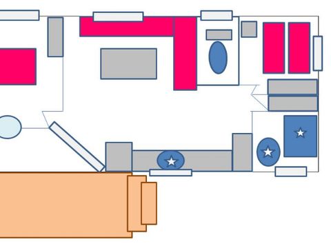 MOBILHOME 4 personnes - O'HARA GRAND CONFORT