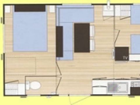 Mobilhome 4 personnes - Mobil home O'hara Confort avec climatisation