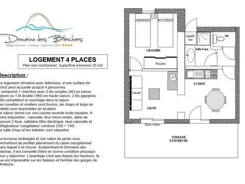 MAISON 4 personnes - PAVILLON TERRASSE TV
