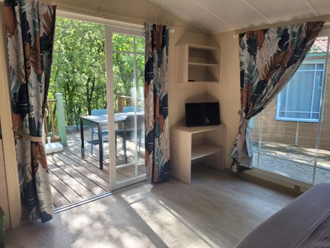 MOBILHOME 6 personnes - 4/6 Confort avec terrasse + Climatisation + TV 40m²