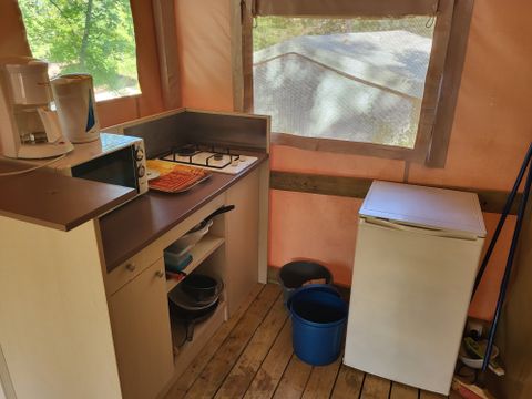 Tente en toile et en bois 4 personnes - SAHARI - sans sanitaires