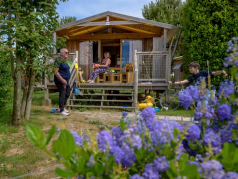 Tente en toile et en bois 4 personnes - LODGE PREMIUM SWEET