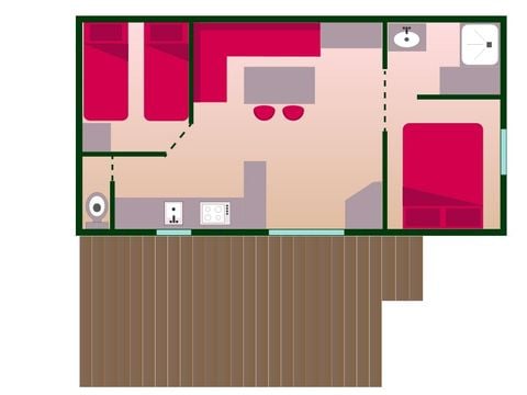 MOBILHOME 4 personnes - COTTAGE EVASION