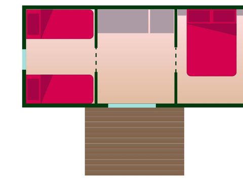 BUNGALOW TOILÉ 4 personnes - COCO SWEET sans sanitaires