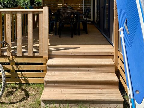 MOBILHOME 4 personnes - Cottage FAMILY "VUE LAC" (terrasse couverte) nouveauté 2023