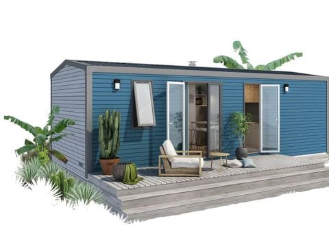 MOBILHOME 7 personnes - Cottage FAMILY "VUE LAC" (terrasse couverte) nouveauté 2022