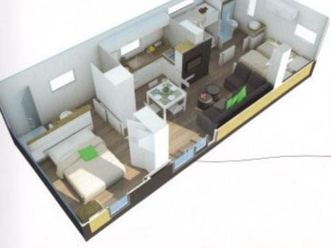 MOBILHOME 6 personnes - MH3 TAOS (sans draps)
