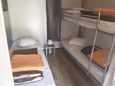 TENTE TOILE ET BOIS 5 personnes - Lodge Confort + 25m² 2 chambres