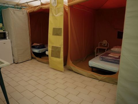 BUNGALOW TOILÉ 4 personnes - Bungalow-Toilé- 2chambres-4 pers - terrasse dallée