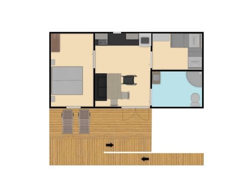 MOBILHOME 4 personnes - Marronnier adapté