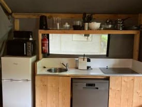 TENTE TOILE ET BOIS 4 personnes - Cocotier