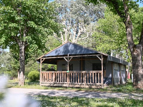 TENTE TOILE ET BOIS 4 personnes - Cocotier