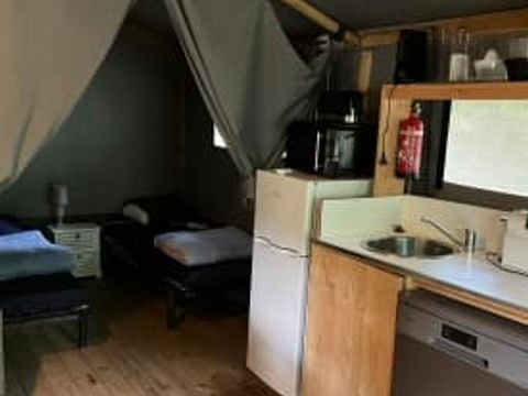 TENTE TOILE ET BOIS 4 personnes - Cocotier