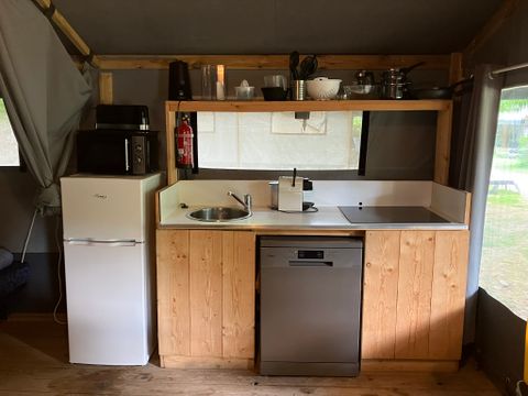 TENTE TOILE ET BOIS 4 personnes - Tente Safari Cocotier