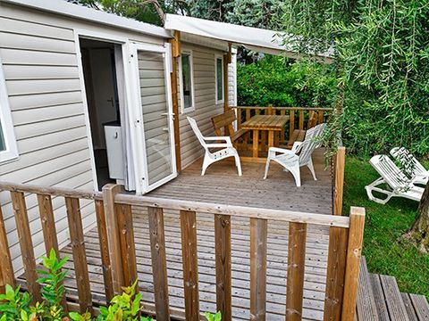MOBILHOME 4 personnes - Classic | 2 Ch. | 4 Pers. | Terrasse surélevée | Clim.