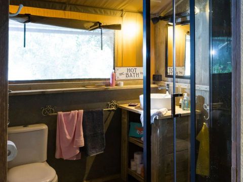 Tente en toile et en bois 6 personnes - Spotty Lodge