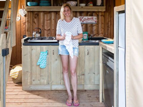 Tente en toile et en bois 5 personnes - Safari Lodge