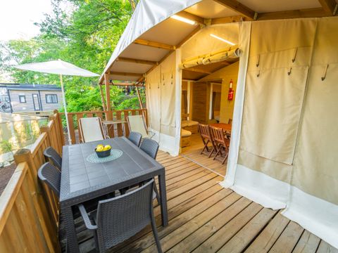 Tente en toile et en bois 5 personnes - Lodge Tent Deluxe