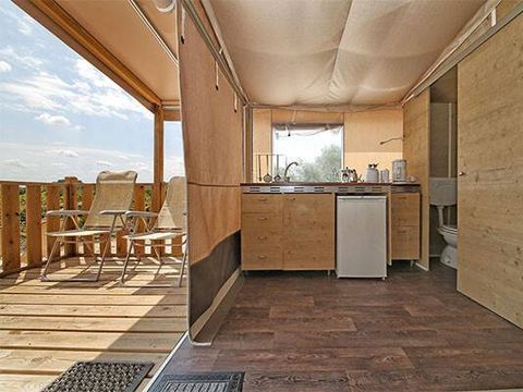 Tente en toile et en bois 5 personnes - Super Lodge | 2 Ch. | 4/5 Pers.
