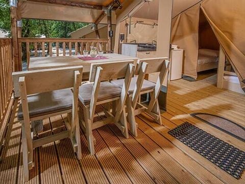 TENTE TOILE ET BOIS 5 personnes - Super Lodge | 2 Ch. | 4/5 Pers.