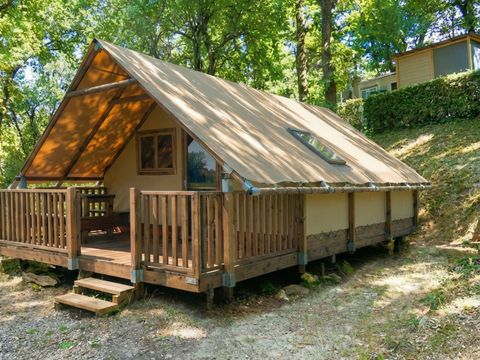 Tente en toile et en bois 5 personnes - Safari Lodge all season
