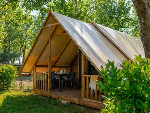 Tente en toile et en bois 5 personnes - Glamptent 2.0