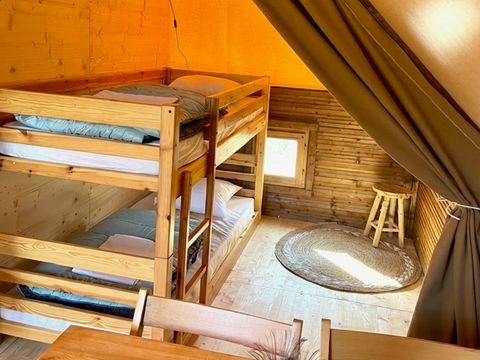 Tente en toile et en bois 5 personnes - Glamptent 2.0