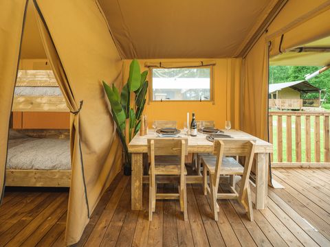 Tente en toile et en bois 5 personnes - Glamptent Basic