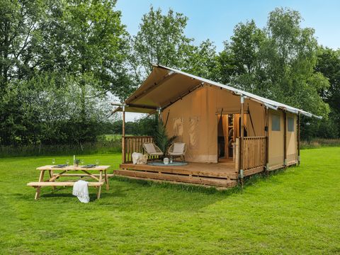 Tente en toile et en bois 5 personnes - Glamptent Basic