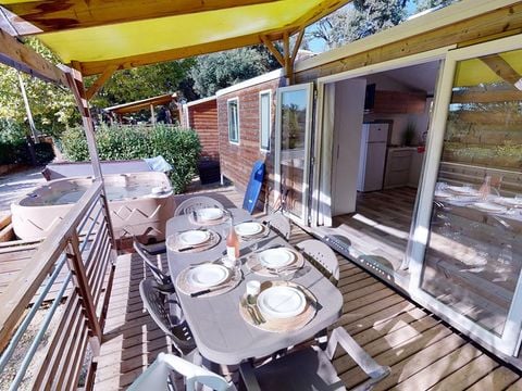 MOBILHOME 8 personnes - Prestige avec Spa - 36m² - 4 chambres