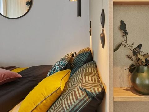 MOBILHOME 4 personnes - TAOS Luxe 35m2 terrasse couverte + Jacuzzi privatif - 4 pers 2 chambres 2 sdb - clim