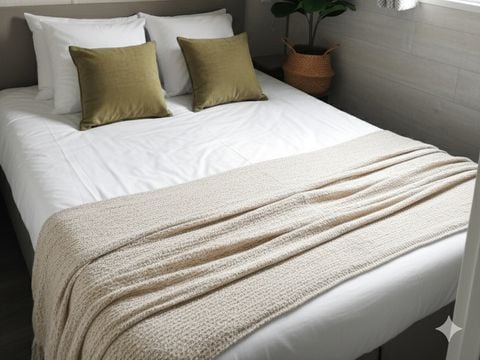 MOBILHOME 4 personnes - MOBIWOOD 36 avec son JACUZZI PRIVATIF - 2 Chambres