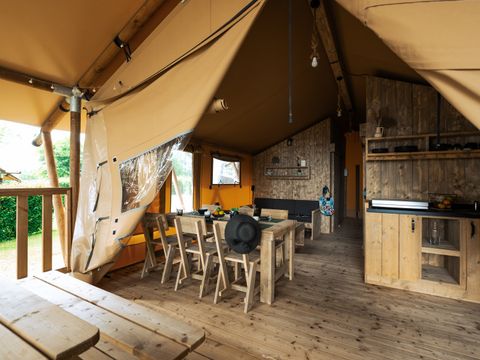 Tente en toile et en bois 5 personnes - WOODLODGE
