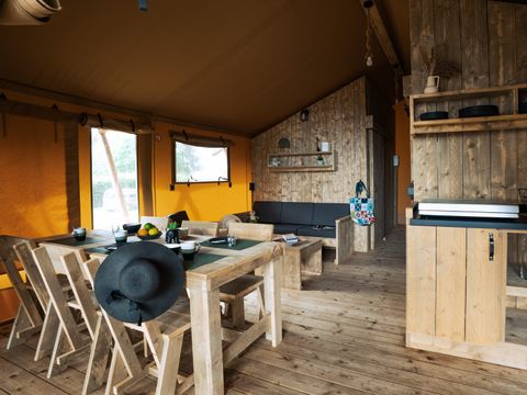 Tente en toile et en bois 5 personnes - WOODLODGE