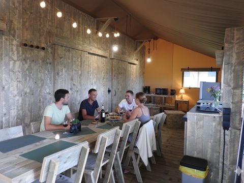 TENTE TOILE ET BOIS 5 personnes - LUXURY SAFARI LODGE