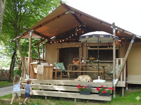 TENTE TOILE ET BOIS 5 personnes - LUXURY SAFARI LODGE